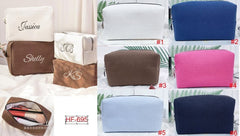 Embroidered Cosmetic Bags