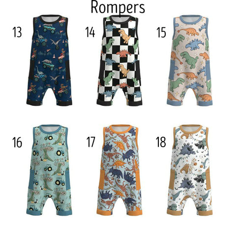 Dino Rompers