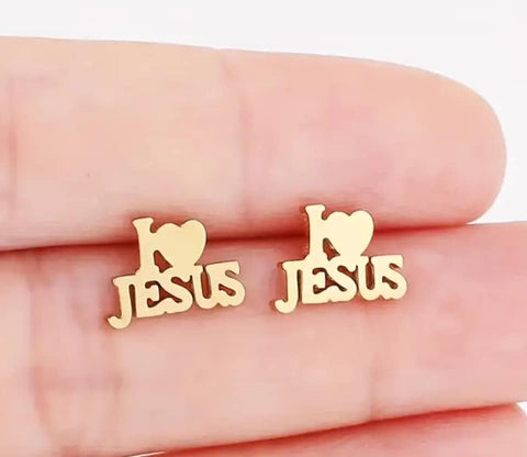 "I Love Jesus" Earrings