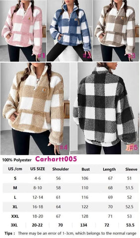 Plaid Quarter Zips