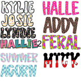 Name Stickers