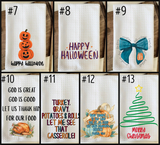 Teal Towels- Non Personalized