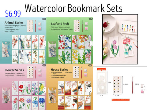 Watercolor Bookmark Sets
