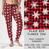 Plaid Red Flakes