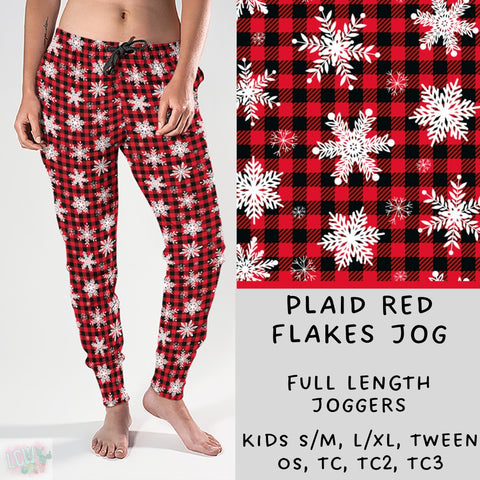 Plaid Red Flakes