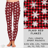 Plaid Red Flakes