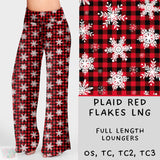 Plaid Red Flakes