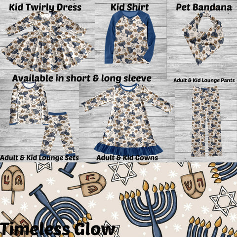 Timeless Glow- Kid & Adult Dress/Shirt